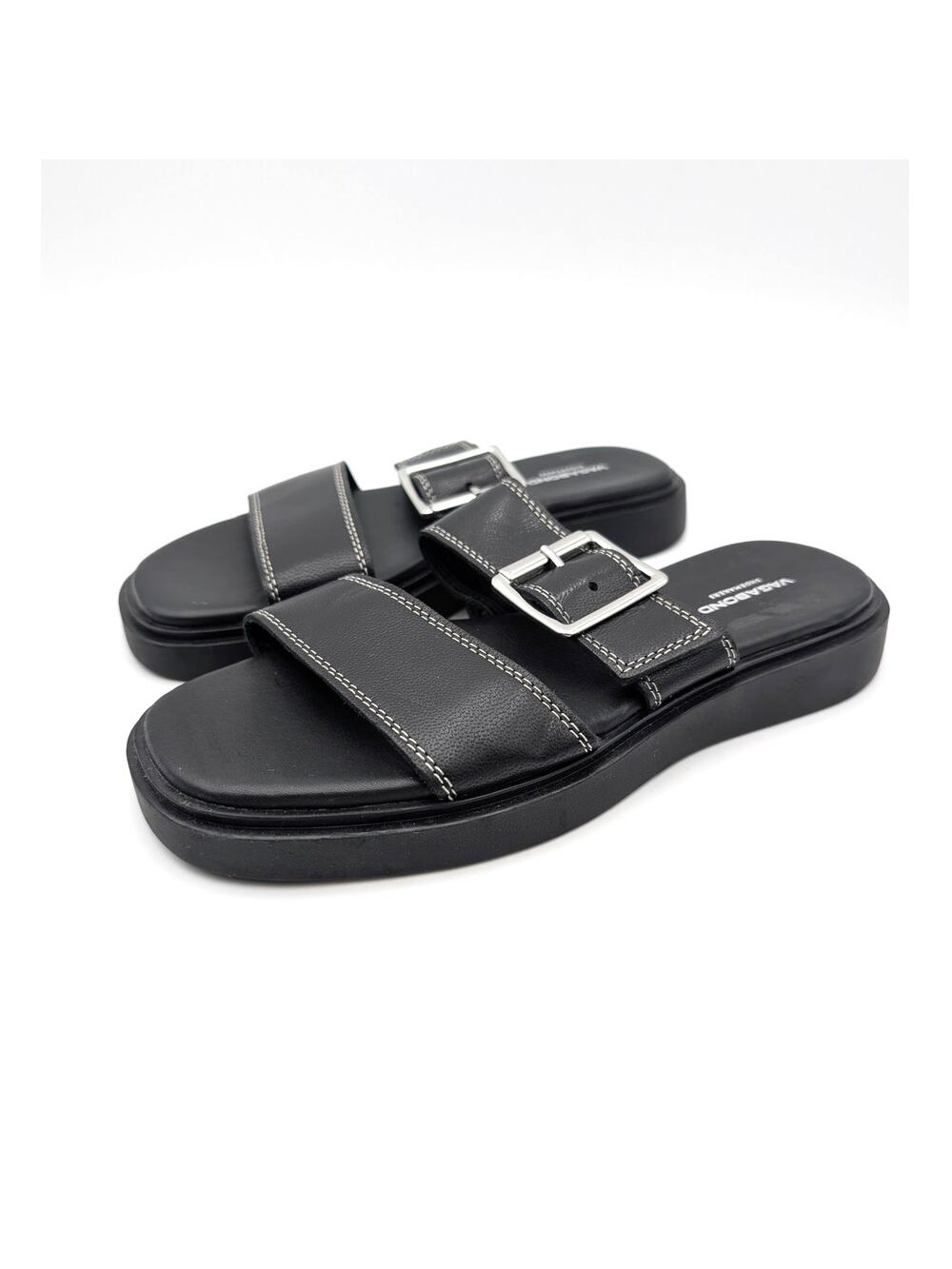 Vagabond Shoemakers Connie Slip On Sandals Open Toe Womens Black Size US6.5 EU37